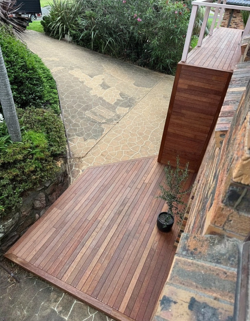 Custom timber deck installation in Kiama